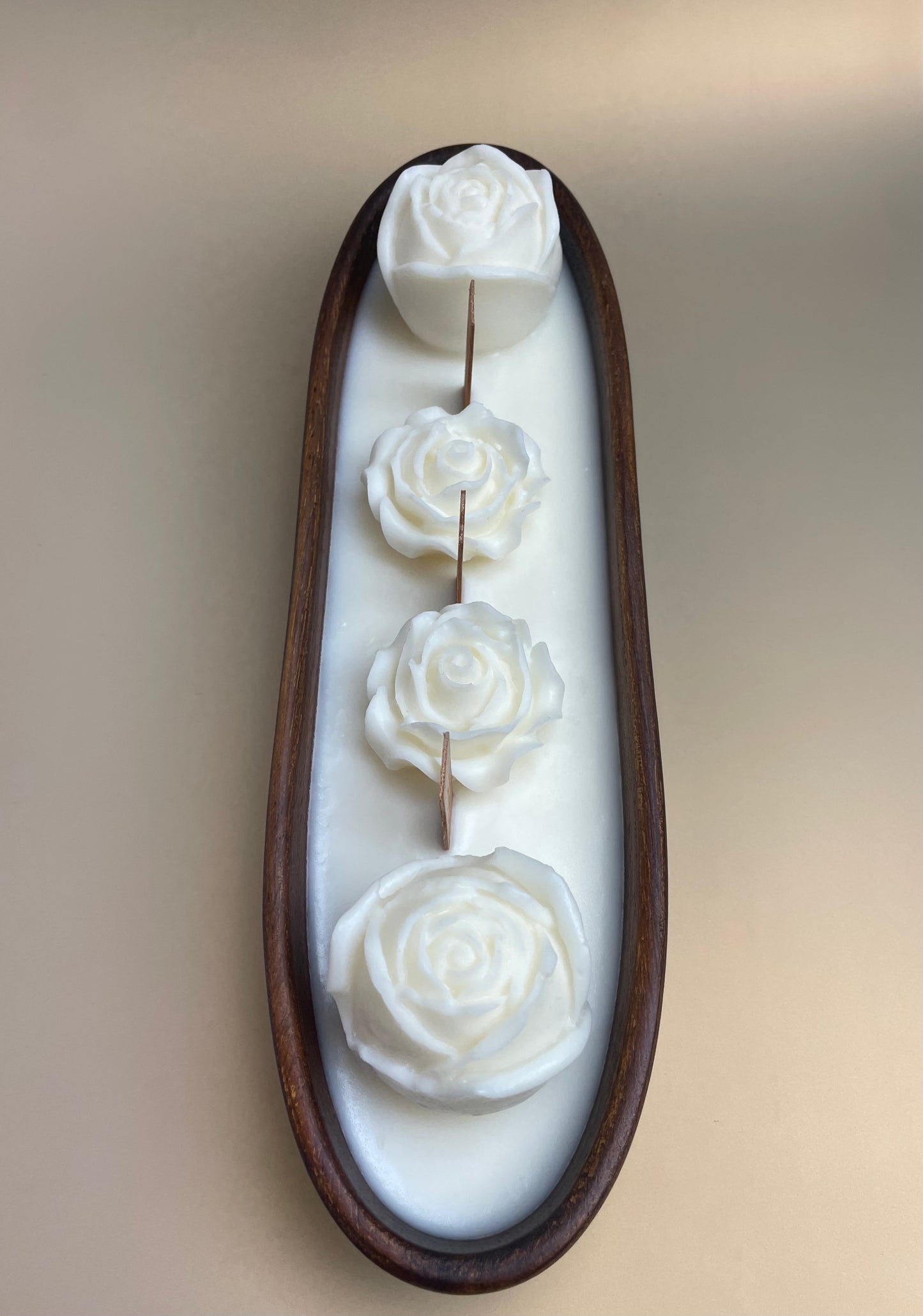 Caramel & Vanilla Boat Candle