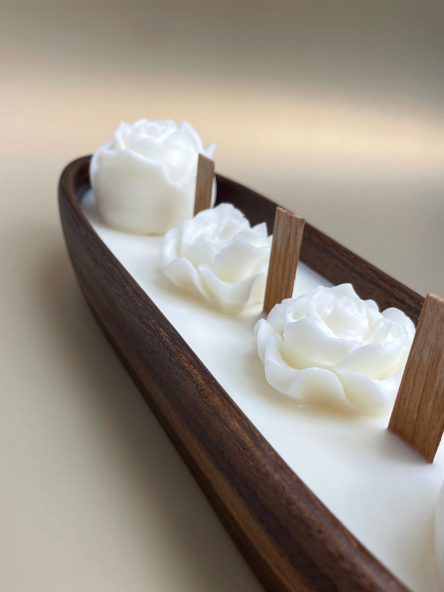 Caramel & Vanilla Boat Candle