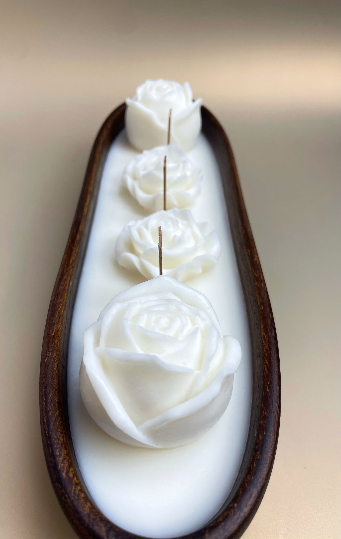 Caramel & Vanilla Boat Candle